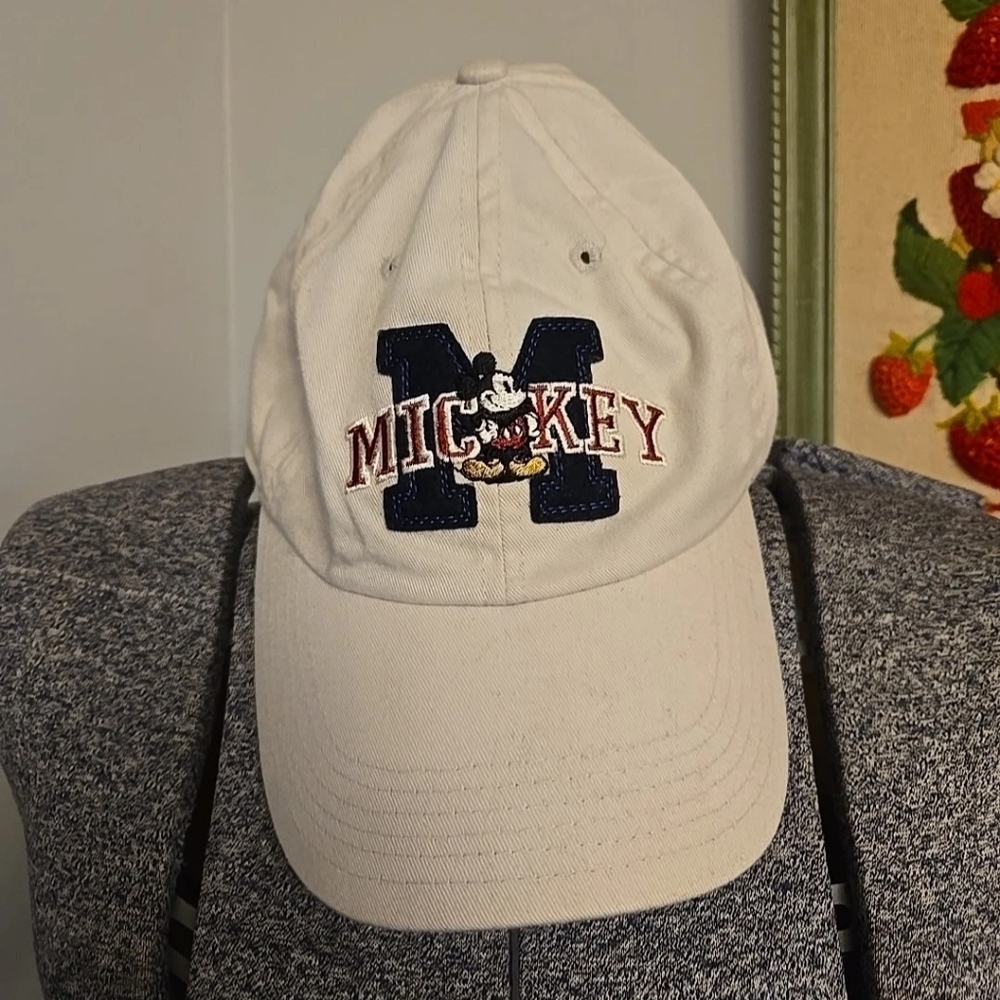 Vintage The Disney Store Mickey Mouse Khaki Ballcap